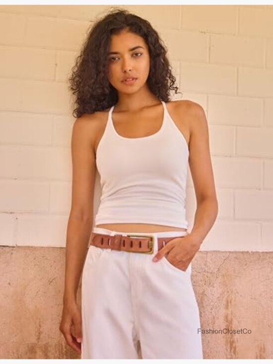 Genuine Leather Belt for Jeans Western Cowgirl Wide Belt Ladies